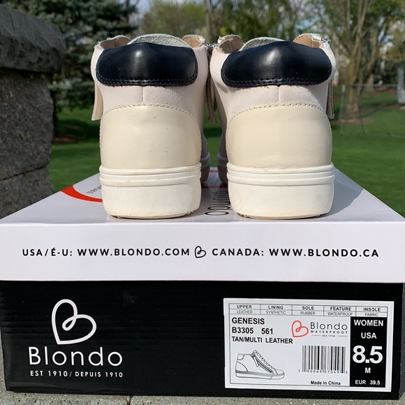 Blondo Waterproof Genesis hi sneaker w/box - size 8.5 - Picture 7 of 9